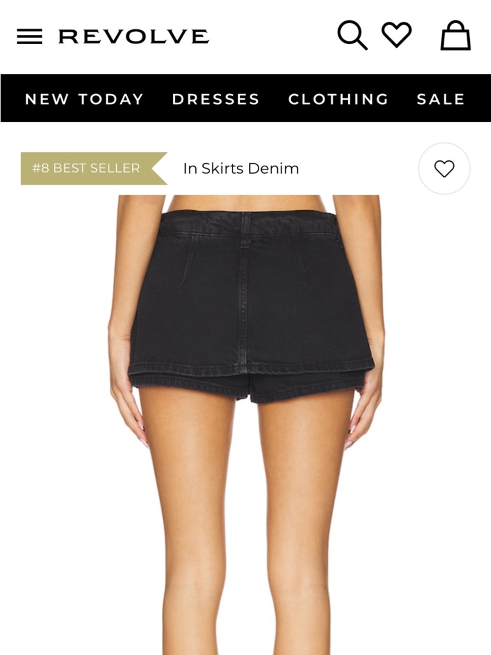 We The Free Galivanting Skort in Black Free People Size 28 Mini Skirt - Picture 3 of 16